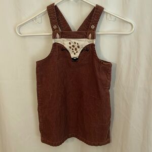The Children’s Place corduroy deer jumper / dress 3T